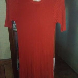 Pretty Rust Color "Cooperative" Dress